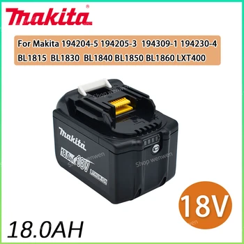 Originál Makita Nahradenie 18V 18.0 Ah Batérie BL1830B BL1840 BL1840B BL1850 BL1850B Nabíjateľnú Batériu, LED Indikátor