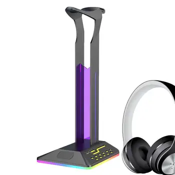Hra pre Slúchadlá, Držiak RGB Headset Stojan S Anti-Slip Dizajn Multifunkčné A Flexibilné Hráči Slúchadlá Ramienka PC Hry