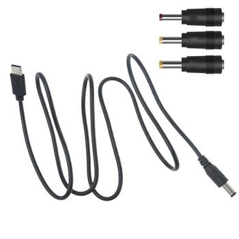 Y1UB USB Typu C Muž Vstup do 5.5 2.1 mm Muž 5V Napájanie Nabíjací Kábel pre Router