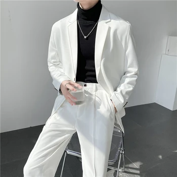 2023New móda (vyhovovali + západnej nohavice) obchodné trend strany kórejskej verzii farbou bežné kórejská verzia slim dva-dielna sada