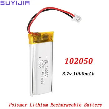 Polymer Lithium Nabíjateľná Batéria 102050 3,7 v 1000mAh Li-Po Vhodná pre Elektrické Teethbrush MP4 POLOVICE Monitor Stôl Vidio