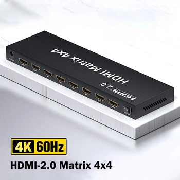 4K 60hz 4x2 2.0 HDMI Matice 4 V 4 OUT HDMI Splitter Prepínač 4x4 6 x 2 4x2 2x4 HDMI Maticový Prepínač Audio Video Converter HDCP 2.2