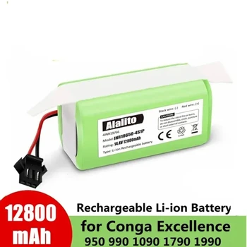 14.4V12.8Ah Li-ion batéria pre Cecotec Conga Excelentnosti 950 990 1090 Ecovacs Deebot DN621 601/605 Eufy RoboVac 35C Panda i7 V710