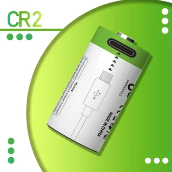 3,7 V CR2 Nabíjateľná Batéria 300mah,digitálny Fotoaparát,GPS, Bezpečnostné , Zdravotnícke Zariadenia, Vyrobené špeciálnou Batériou+Kábel