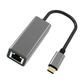 USB C Do 1000Mbps Ethernet Adaptér Thunderbolt3 Typu C Do RJ45 LAN Gigabit Network Card Kompatibilný pre systém Windows MacOS Notebook PC