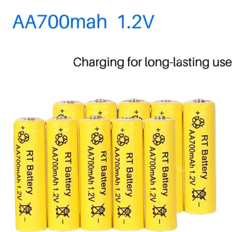 Č. 5 1.2 V hračku nabíjanie batérie nabíjanie AA batéria 700mAH, USB nabíjanie, hračky špecifické batérie