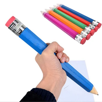 1Pcs 35 cm Drevené Farebné Remeselníci Veľké Ceruzka, Pero Známky Maľovanie Školy Kancelárske potreby Študentov Darček Písacie potreby