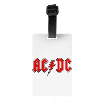 Rock AC DC Batožiny Značky Heavy Metalová Kapela Cestovná Taška Kufor ochrany Osobných údajov Kryt ID, Label