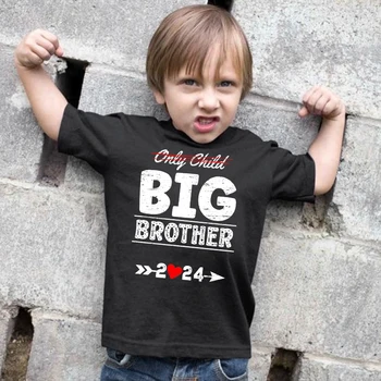 Veľký Brat 2024 Tlač Deti T-Shirt Dieťa Oznámenie Deti T Košele, Topy Chlapci Krátky Rukáv T-shirt Batoľa Letné Oblečenie