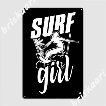 Surfovať Girl Metal Prihlásiť Stenu Pub Club Bar Dekorácie Dosky Tin Podpísať Plagát