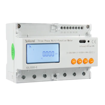 Acrel 35mm Din lištu LCD Displej trojfázový Multi-Funkčný Elektrický Merač U I P Q S PF Moc Monitorovacie Zariadenie