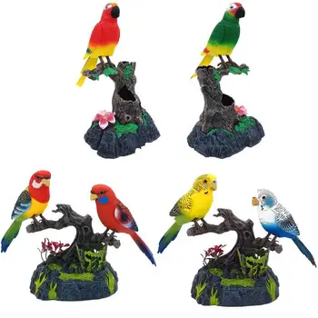 Hovoriaci Papagáj Roztomilý Elektrické Batériové Kontroly Hlas Simulácia Papagáje Sparrow Vták Opakuje To, Čo Vám Hovoria, Elektrické Hračky