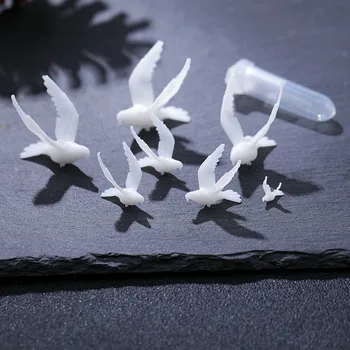 3ks/veľa 3D Holubica Mieru Šperky UV Živice Náplň DIY Plavidlá na Nechty, Ručné Živice Šperky Veci Transparentné Plnenie