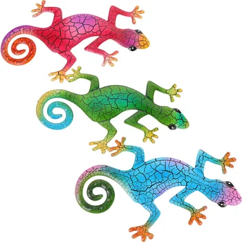 3 Ks Lizard Dekorácie Na Dvore Visí Dekoroch Remesiel Vianočný Láskavosti Dekorácie Gecko Kovové Lôžková Izba