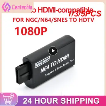 1/3/5 KS Vysoko Kvalitné Video Adaptér Pre Gamecube Konzoly N64 Na kompatibilný s HDMI Adaptér Converter Kábel Pre N64/SNES/NGC