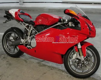 Pre Ducati 749 999 2003 2004 Kapotáže 749 999S 03 04 Red White Aftermarket ABS Motocykel Kapotáže (Vstrekovanie)