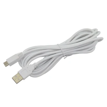 3M Nový Kvalitný Biely USB Nabíjačku Údaje Napájanie Nabíjací Kábel pre Wii U GamePad Radič