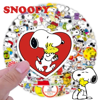 50pcs Snoopy Nálepky Mix Komiksu, Anime Graffiti Obtlačky Notebook, Telefón Fľaša Batožiny Skateboard Roztomilé Deti DIY Nepremokavé Obtlačky