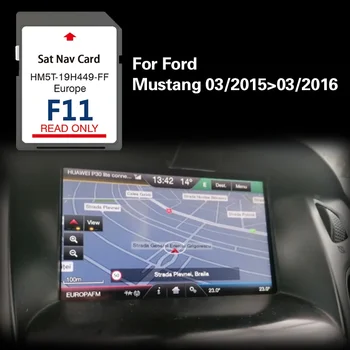 Pre Ford Mustang 03/2015 03/2016 Sync2 F11 SD Navigácia Mapy celej Európy Pokrytie Cestnej Verzie Pamäťovej Karty