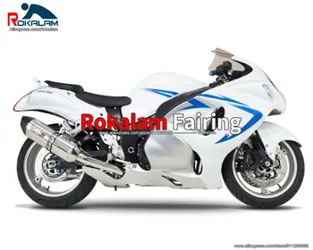 Trupy Pre Suzuki GSXR1300 Hayabusa 2008 2011 2013 2016 GSX-R1300 08 11 10 14 15 16 Motocyklové Biele Telo Kit (Vstrekovanie)