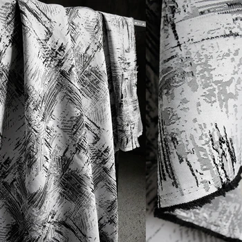 Retro Sivá Špeciálnu Textúru Žakárové Tkaniny Svetlo Luxusný Gauč Hodiť Vankúš Nohavice, Oblečenie Dizajnér Textílie