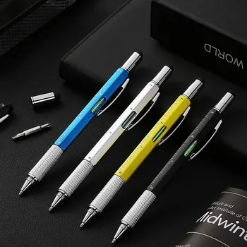 40pcs multifunkčné guľôčkové pero s skrutkovač, trojuholník, vodováhy dotykový displej nástroj pero, pero, multifunkčné pero
