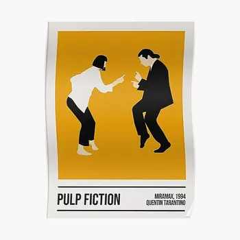 Tanec Pulp Fiction Plagát, Tlač Ročník Dekor Zábavné Maľovanie Na Moderné Dekorácie Obrázok Nástenné Art Izba Domov Bez Rámu