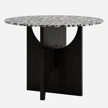 Mesiac okrúhly Stôl Moderný Minimalistický Masívneho Dreva okrúhly Stôl Nordic Minimalizmus Malý Byt Jedálenský Stôl