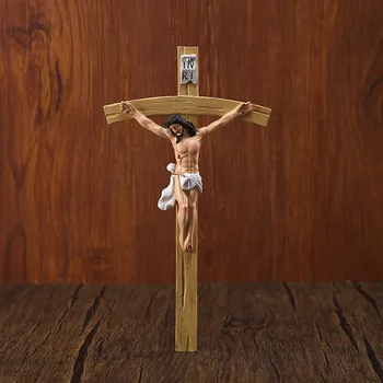 22 cm Náboženské Kristovi Ježišovi Kríž Prívesok domáce Dekorácie, Ozdoby cirkvi Dar crucifixo Stene Kríž Živice Remesiel catolicos