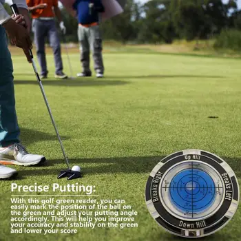 Putt Zelená Reader Poratble Golf Uvedenie Nástroj Pre Golf Golf Ball Marker Vysokou Presnosťou pre Mužov, Ženy