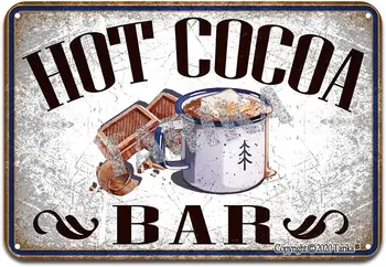 Horúce Kakao Bar Železa Plagát Maľovanie Cínom Prihlásiť Vintage Steny Výzdoba pre Cafe Bar Krčmy Domov Pivo Dekorácie Remesiel vintag kovové prihlásiť
