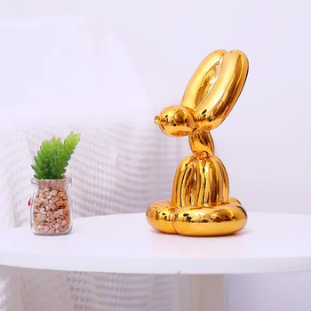 Umenie balón králik socha dekorácie Nordic jednoduché moderné domáce remeslá dovolenku darčeky domáce dekorácie doplnky, moderný