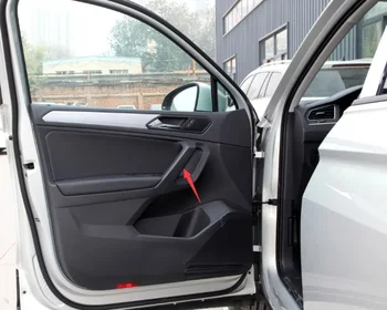 Čierne Auto, Pôvodné Interiérové Dvere, Rukoväť Kryt lakťovej opierky Potiahnite Rukoväť Veko pre 2018-2022 VW Tiguan MK2