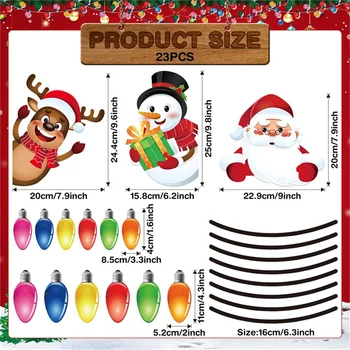 Vianočné Auta, Chladničky Dekorácie Reflexné Žiarovka Svetla Tvarované Magnety Nálepky Magnetických Drôtov Ozdoby Nastaviť Vianoce Domova
