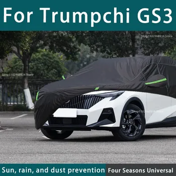 Pre Trumpchi GS3 Full Auto Zahŕňa Vonkajšie Uv Ochranu pred Slnkom Prach, Dážď, Sneh Ochranné Anti-zdravas Auto Kryt Auto Čiernym Krytom