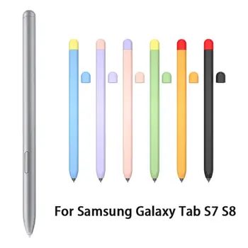 1PC Nové Silikónové puzdro na Ceruzku, Pero Pre Samsung Non-slip Ochrany Rukáv Kryt pre Kartu S7 Plus S8 Plus Stylus Dotykové Pero Kryt