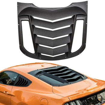 Auto Zadné Okná Žalúzie vhodné pre Ford Mustang 2015 - 2021 čelné Sklo slnečník Daždi Kryt ABS (Matná Čierna)-Auto Diely
