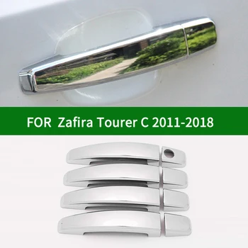 Pre Vauxhall Opel Zafira Tourer C 2011-2018 chrome silver auto strane dverí rukoväť kryt výbava 2012 2013 2014 2015 2016 2017