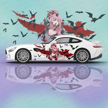 Satsuki (Modrá Archív) anime Auto Odtlačkový Ochranné Fólie Vinylové Strane Grafické Zábal Príslušenstvo Maľovanie Auto Nálepky
