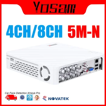 6 V 1 Max IP 5MP 16CH NVR 4CH 8CH AHD DVR Dohľadu videorekordér Mini CCTV Hybridné DVR Rekordér 5 M-N 1080N Motion Detect