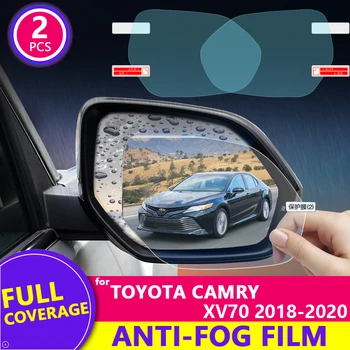 Úplné Pokrytie Anti Fog Rainproof Film pre Toyota Camry 70 XV70 2018 2019 2020 Auto Spätné Zrkadlo Ochranný Film Príslušenstvo