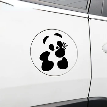 Auto Samolepky Osobnosti Roztomilá Panda Modelovanie Auto Okno, Vodotesný Slnko Kryt Škrabance Obtlačky Móda Ochrana PVC 18 cm