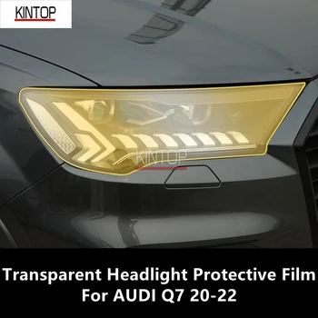 Pre AUDI Q7 20-22 TPU Transparentné Svetlometu Ochranný Film, Svetlometu Ochrany, Filmové Úpravy