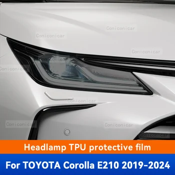 Pre TOYOTA Corolla E210 2019-2024 Auto Reflektor Čierny TPU Ochranný Film Predné Svetlo Odtieň Zmeniť Farbu Nálepky Príslušenstvo