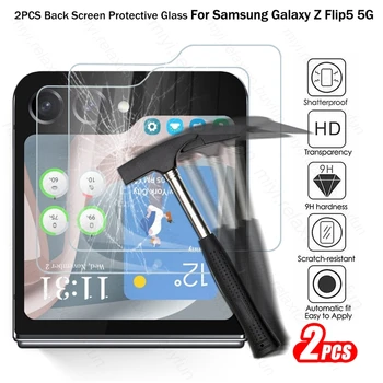 2 KS HD Tvrdeného Skla Späť Screen Protector Samsung Galaxy Z Flip5 5G Flip 5 Sumsung Samung ZFlip5 2023 SM-F731B/DSN 6.7