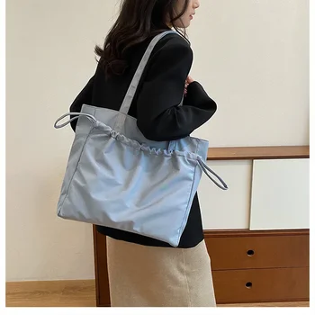 Módne farbou ramenní taška pre ženy je dochádzanie kabelka, nové tote bag, veľkú kapacitu študent nákupní taška