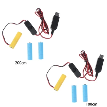 USB Napájací Kábel Batéria AA 4.5 V Nahradiť 3 AA Batérie Dropship