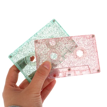 1PC Štandard Kazeta Prázdne Pásky Prípade Coreless Farba Transparentná Magnetické Zvukové Pásky Prípade DIY Dekorácie, Doplnky