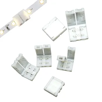 20PCS/Množstvo 2-Pin 8 mm LED Pásy Konektor s ohňovzdorný Materiál