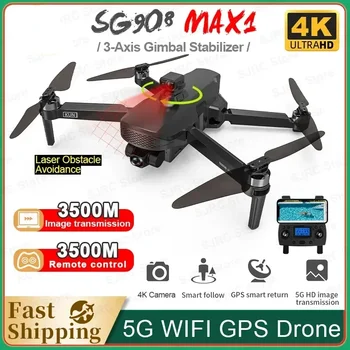 Nové SG908 Max / SG908 Pro GPS Drone 4K Profesional 3-Os Gimbal HD Kamera 5G Wifi Dron 3KM RC Vrtuľník Quadcopter VS SG906